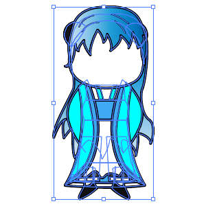 修仙人物 蓝色山长衫女