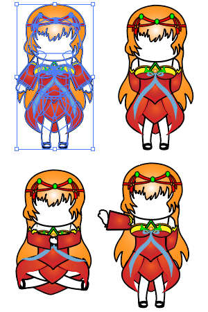 修仙人物 红色裙子女