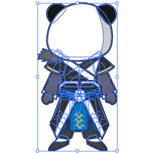 修仙人物 蓝黑衣服