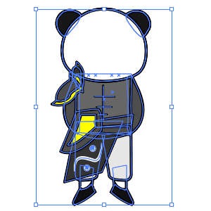 修仙人物 黑色衣服肩甲