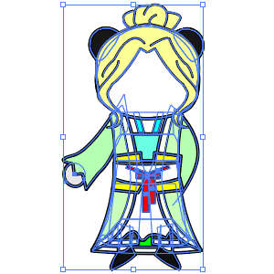 修仙人物 绿色黄头发女