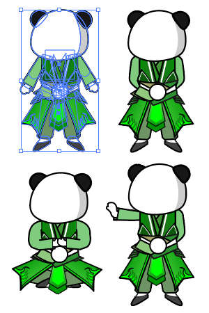 修仙人物 绿色衣服