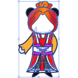 修仙人物 红衣服红头发