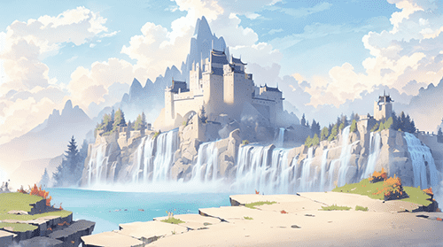 山上的城堡云雾缭绕 2