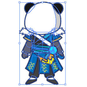 修仙人物 蓝黄衣服 2