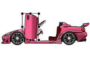 跑车车门可以开关