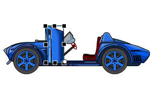 跑车车门可以开关 2