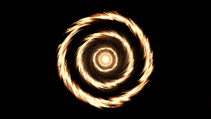 金色漩涡穿越隧道