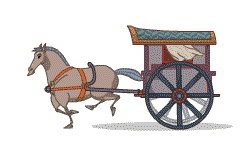 马车正面和侧面