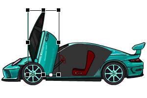 跑车车门可以开关 3