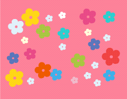 旋转的五彩花朵