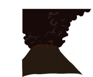 烟尘 火山爆发