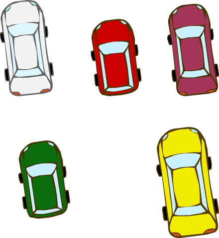 上空视角的汽车 2