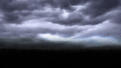 AN格式素材，乌云打雷闪电