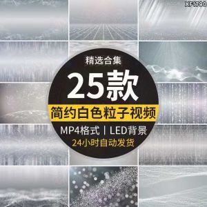 25款白色粒子视频