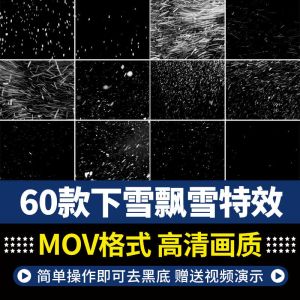 60款下雪飘雪特效