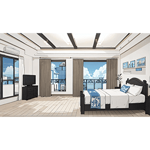 卧室外的风景很美