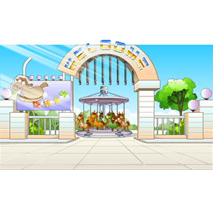 游乐园内旋转木马