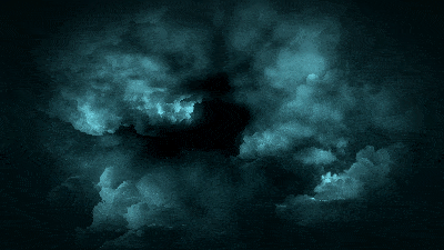 AN格式素材，青色雷云