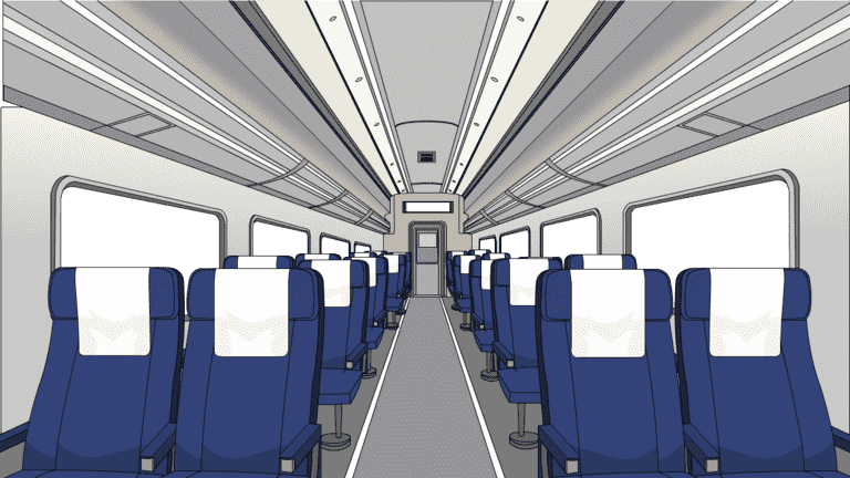 AN格式场景，高铁车厢