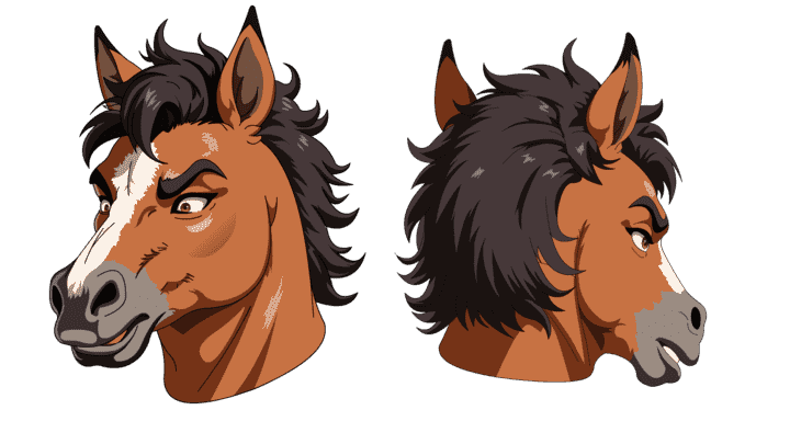 AN格式道具，马头套