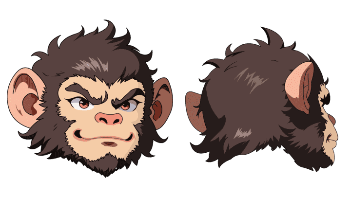 AN格式道具，猴子头套