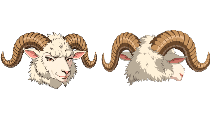 AN格式道具，羊头套