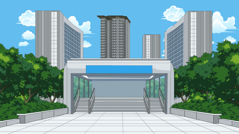 AN格式场景，地铁站