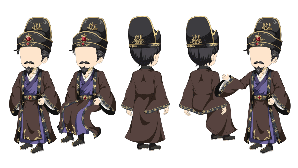 AN人物带万能动作，王爷