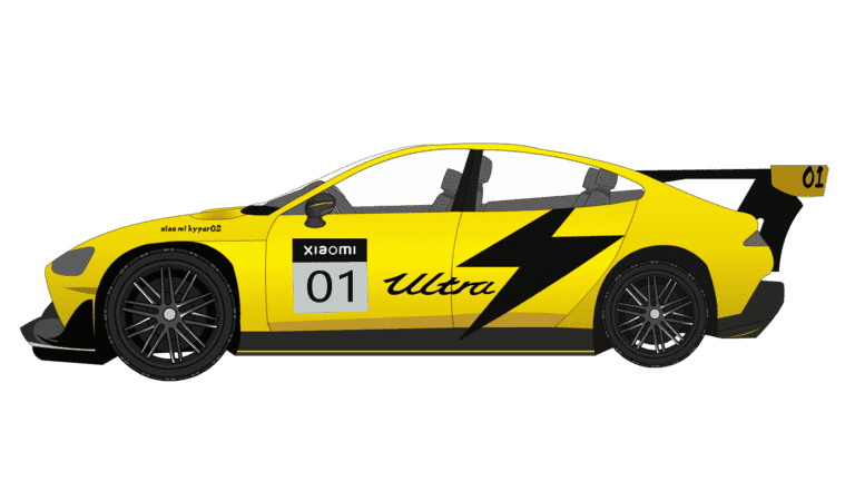 AN格式道具，小米SU7侧面