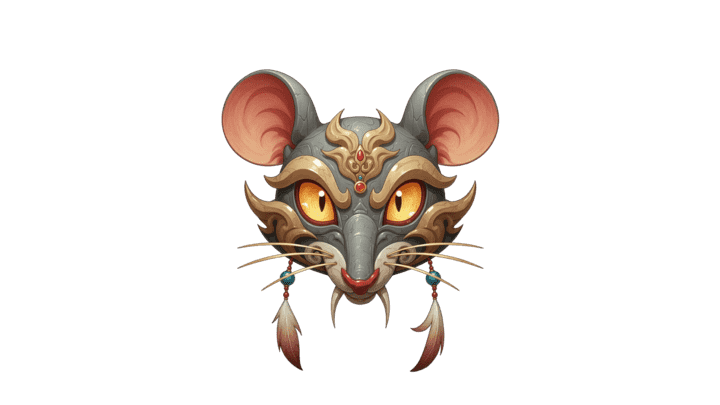 AN格式道具，鼠面具