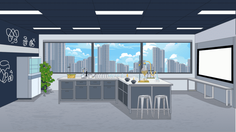 AN格式场景，实验室