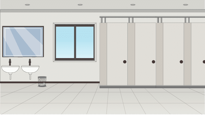 AN格式场景，厕所