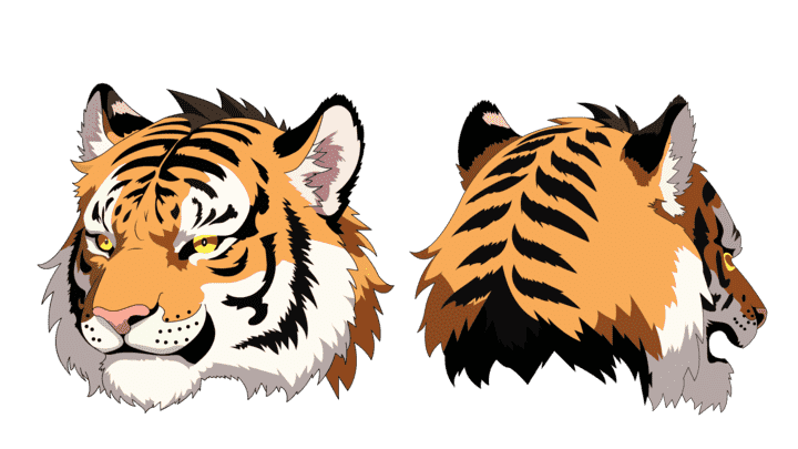 AN格式道具，老虎头套