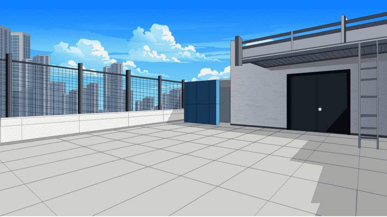 AN格式场景，天台