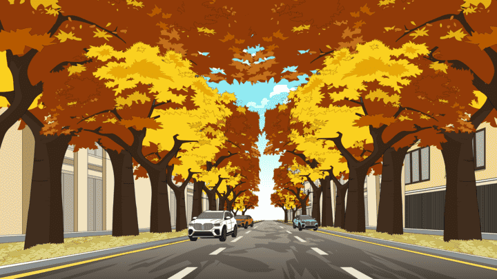 AN格式场景，马路