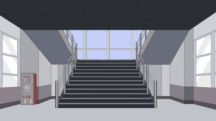 AN格式场景，楼梯