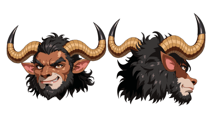 AN格式道具，牛头套