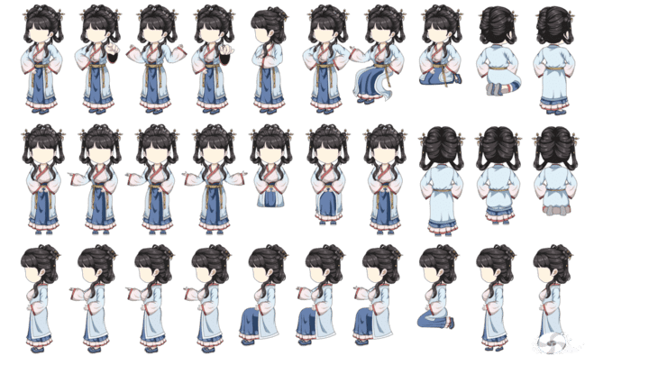 AN人物带万能动作，骄蛮公主