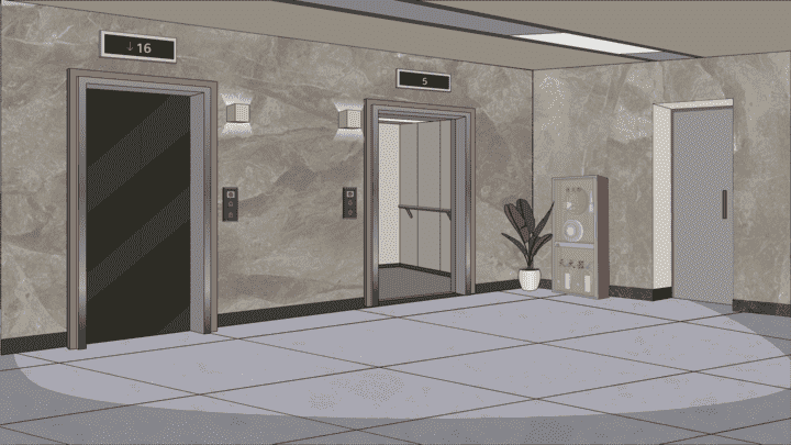 AN格式场景，电梯