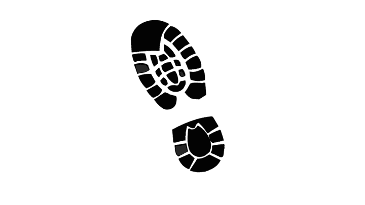 AN格式道具，脚印