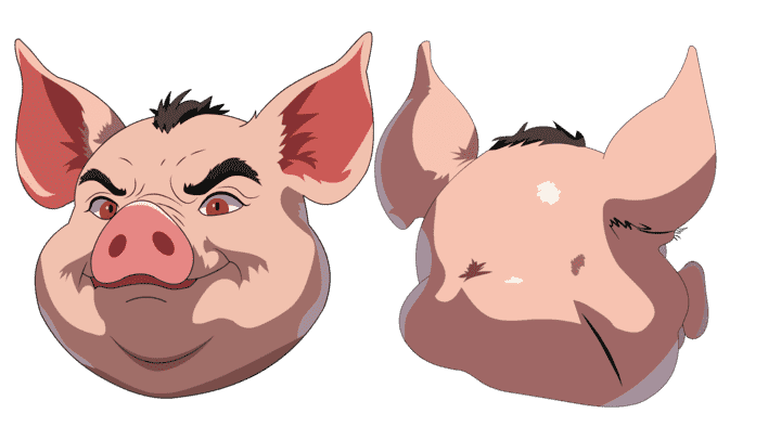 AN格式道具，猪头套