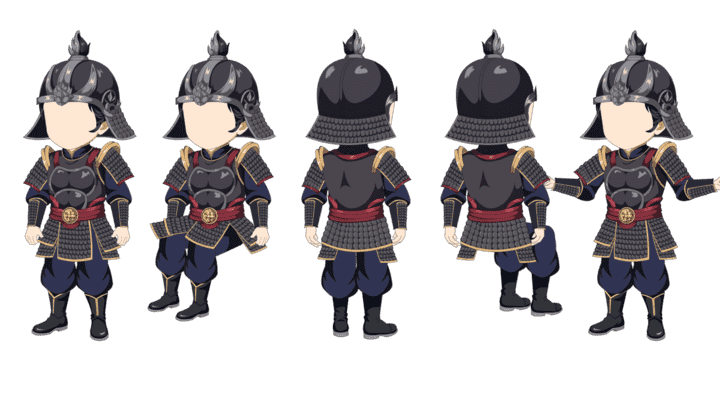 AN人物带万能动作，甲胄