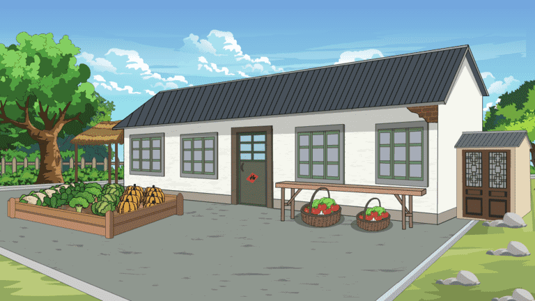 AN格式场景，小院