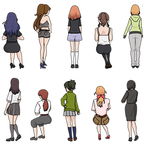 10个吃瓜群众女