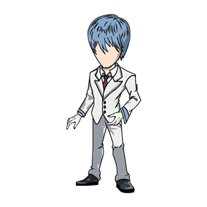 AN人物 一身白色西装的男人