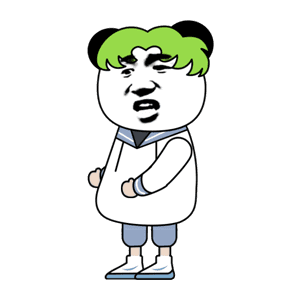 AN人物 学生 绿头发