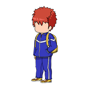 AN人物 穿着校服的男学生