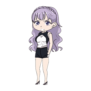 AN人物 紫色长发美女