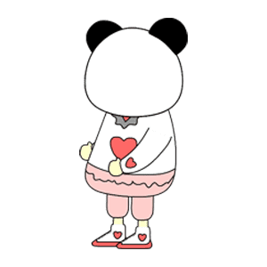 AN人物 熊猫人 粉色